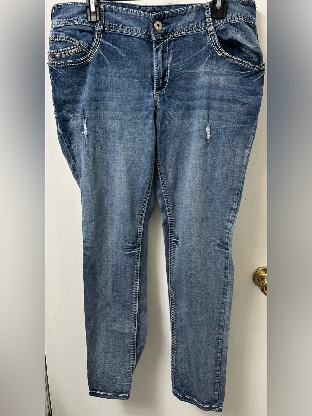 Ariya Women's Skinny Jeans in Faded Blue Wash